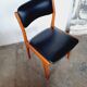 Set de 4 chaises scandinave,  Skaï  année  70
