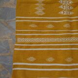 Yellow and white kilim rugs 100x140cm