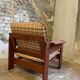 Fauteuil Brutaliste en pin des années 1960