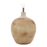 Ball lamp in beige and brown sandstone, 60s ceramic