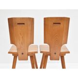 Pierre Chapo - Pair of S28 chairs from the 1970s