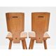 Pierre Chapo - Pair of S28 chairs from the 1970s