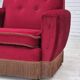 1970s, Danish highback armchair, original condition, red furniture velour.