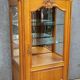 Provençal Louis XV style cherrywood display cabinet, 20th century