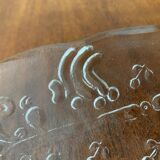 Vintage Swedish glass plate Doran by Goran Warff for Kosta Boda