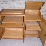 Hifi TV unit in solid blond oak
