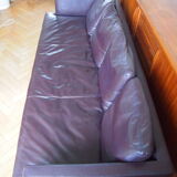 Leather sofa Stricto Sensu design Didier Gomez Cinna