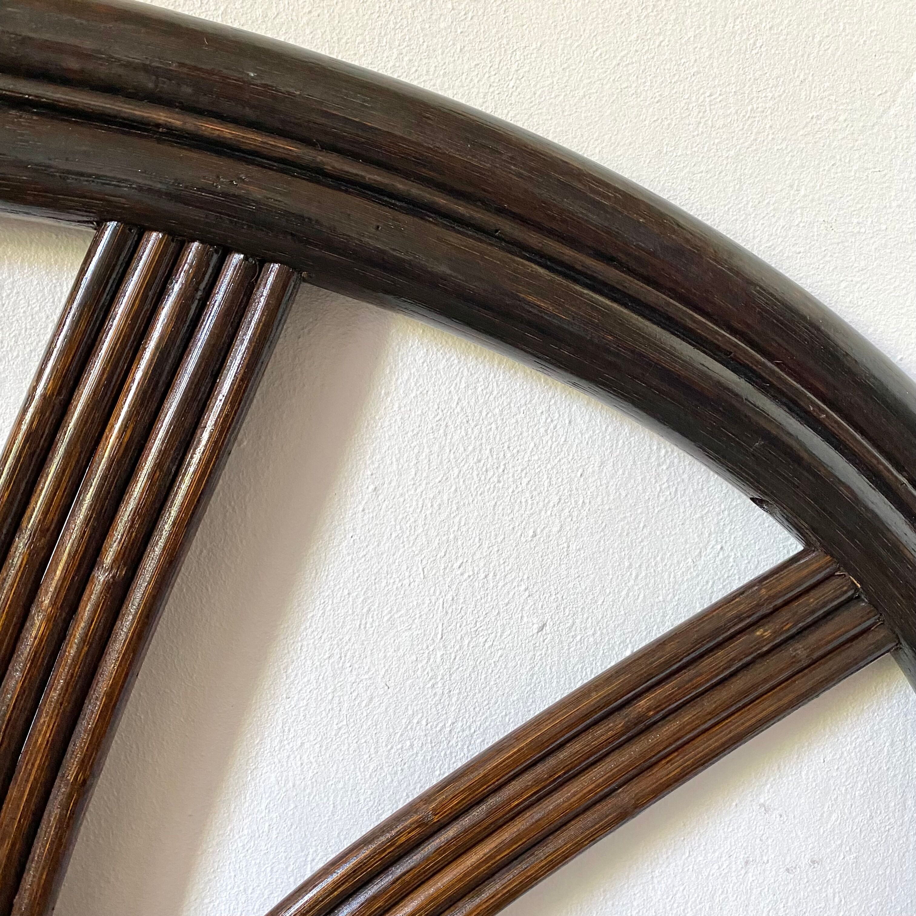 Vintage rattan headboard