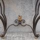Console forged foot marble top