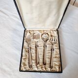 4 Art Deco Cubiertos to serve Postres or Frutas de Metal Plata de Principios S.XX