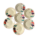 6 dessert plates Digoin Sarreguemines model "Ginette" years 30-40