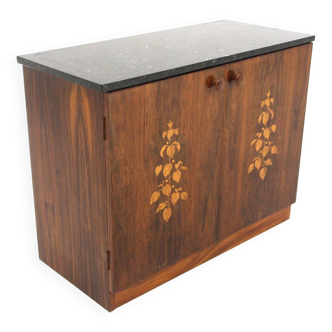 Commode scandinave en palissandre, Mjölby Intarsia, Suède, 1950