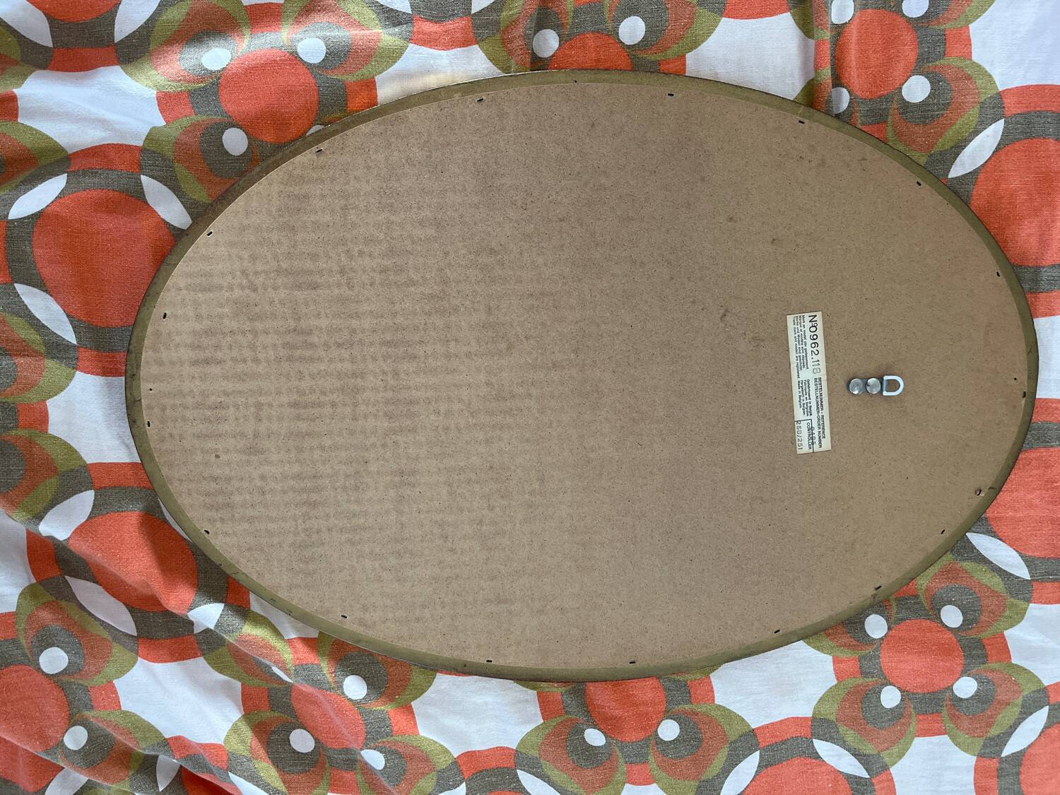 Antique oval mirror Maison Deknudt Spiegel Belgium