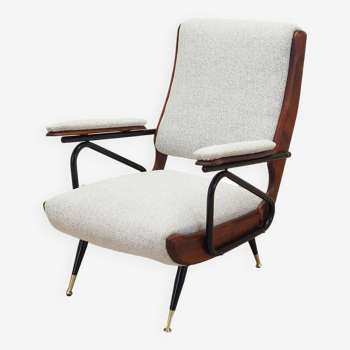 Fauteuil en hêtre, design italien, années 1970, fabrication : Italie