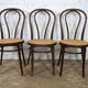 Bistro chairs No. 18 in wood and caning