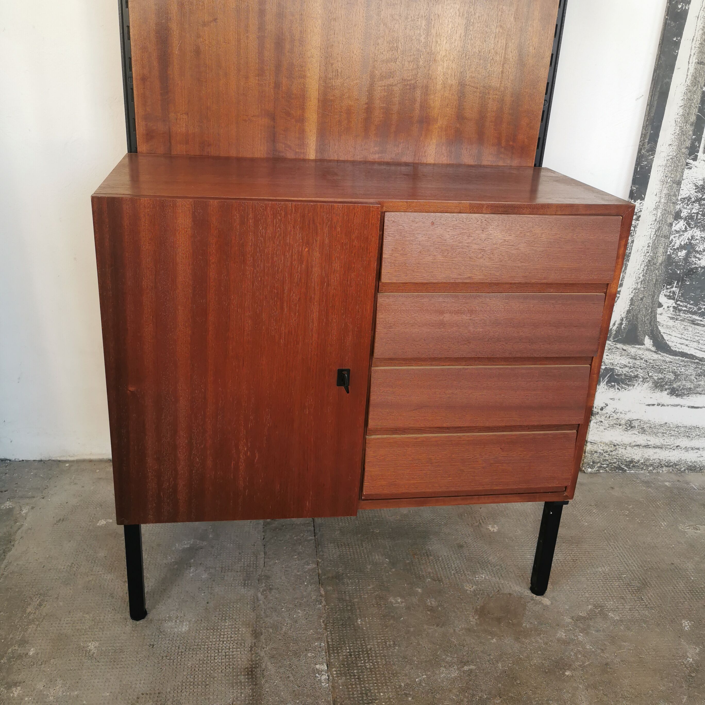 Shelf, bookcase, Scandinavian style from the 60s