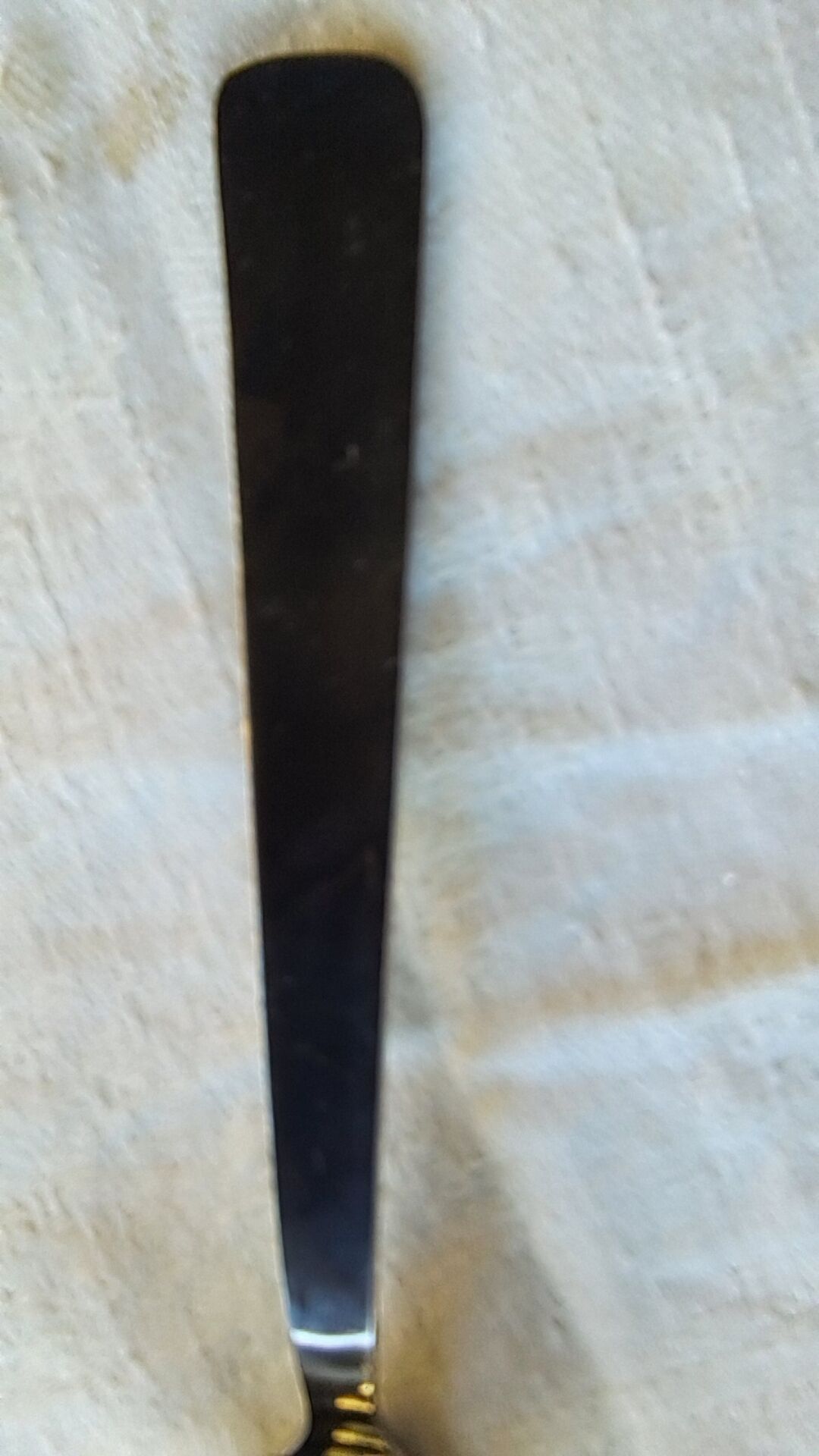 Old sauce spoon, fat and lean, Boulenger, silver-plated metal.