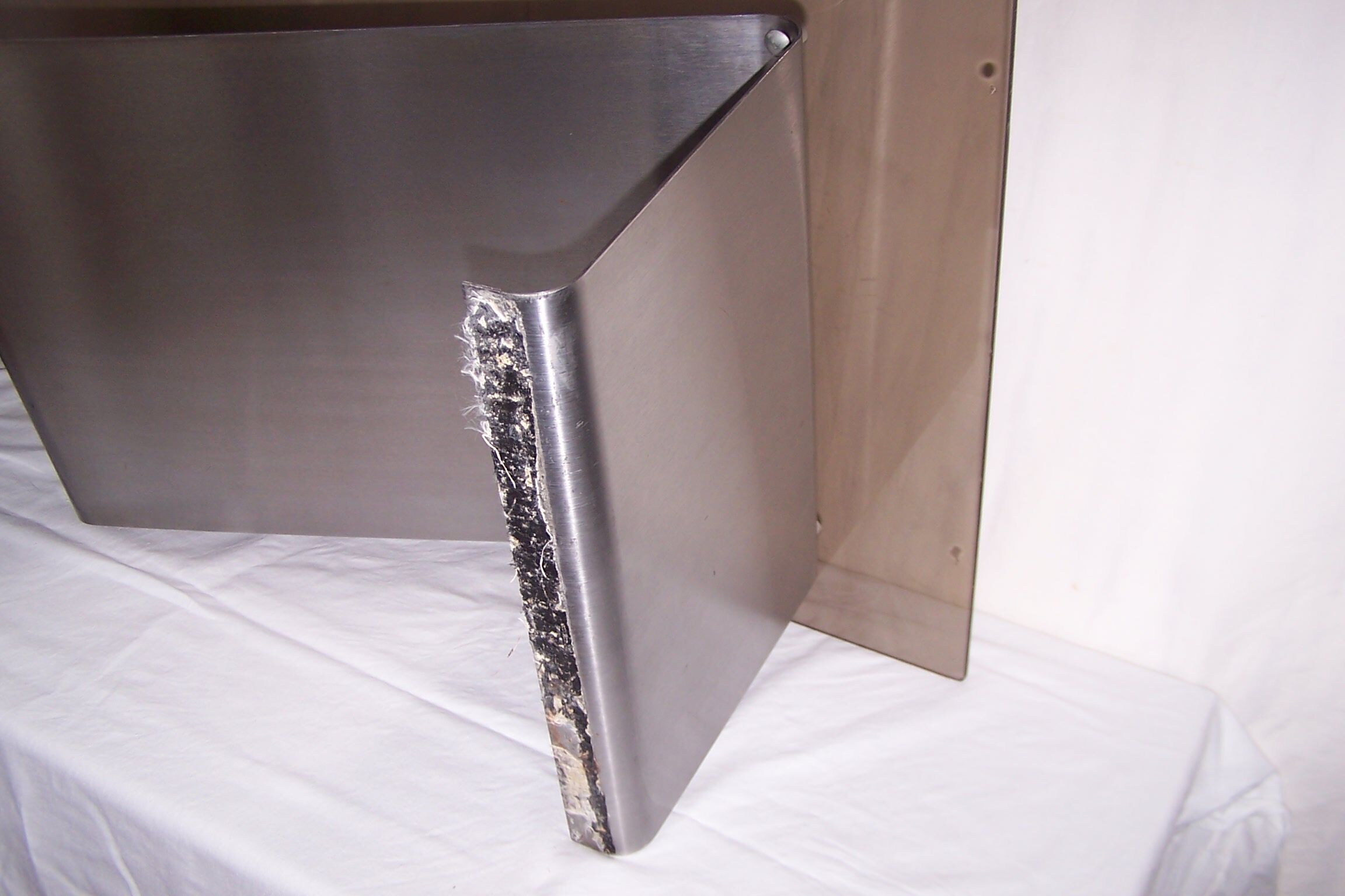 Stainless steel coffee table years 70