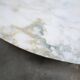 Vintage oval marble table produced by Roche Bobois