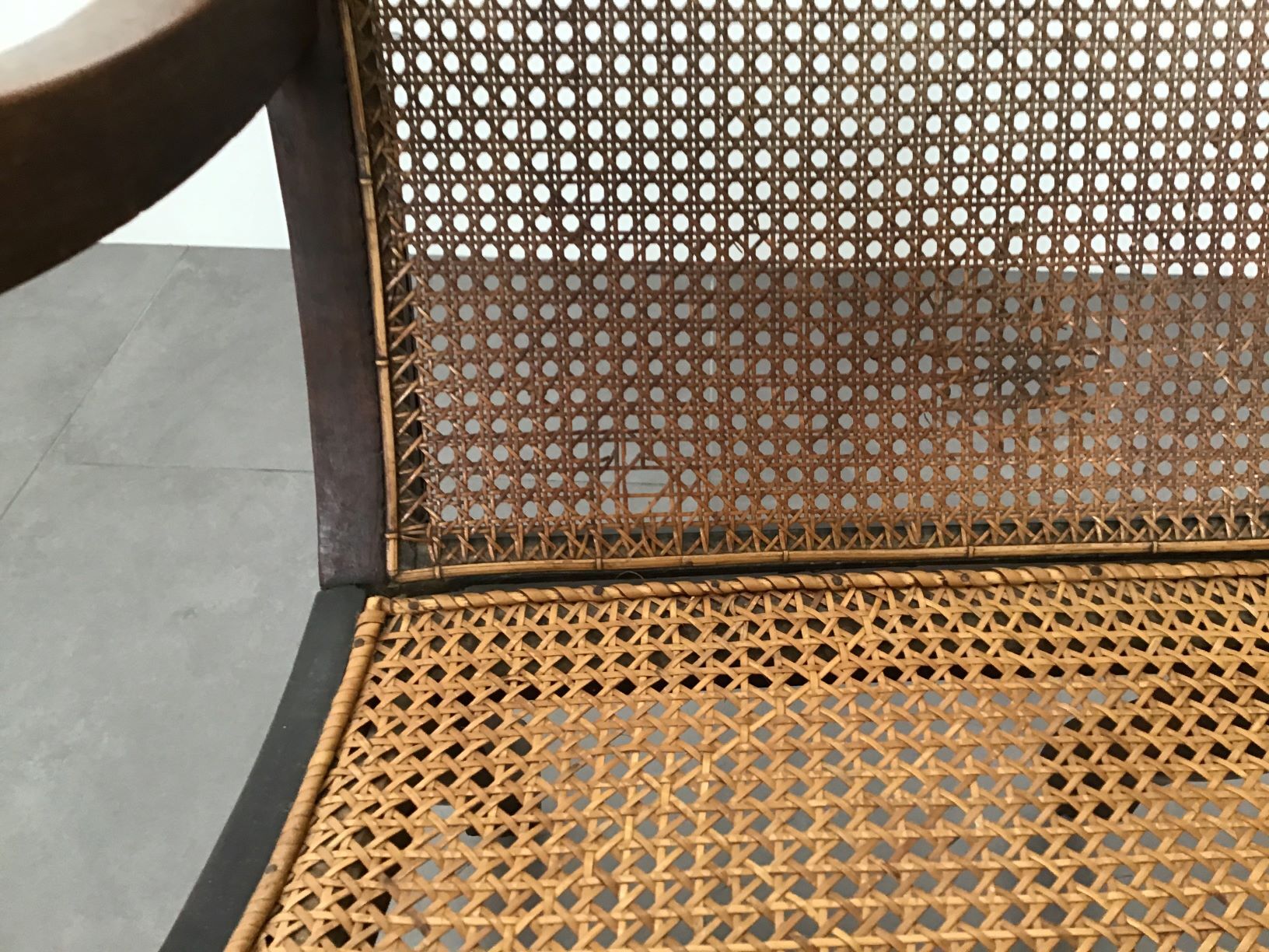 19th century wooden armchair