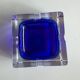 Blue Arques crystal ashtray – J.G. Durand