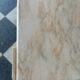 Table basse vintage en marbre rose