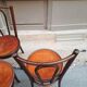 Set of four bistro chairs