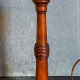 Art-deco lamp foot in solid wood turned 40s