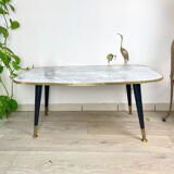 Vintage coffee table 1970 marble effect