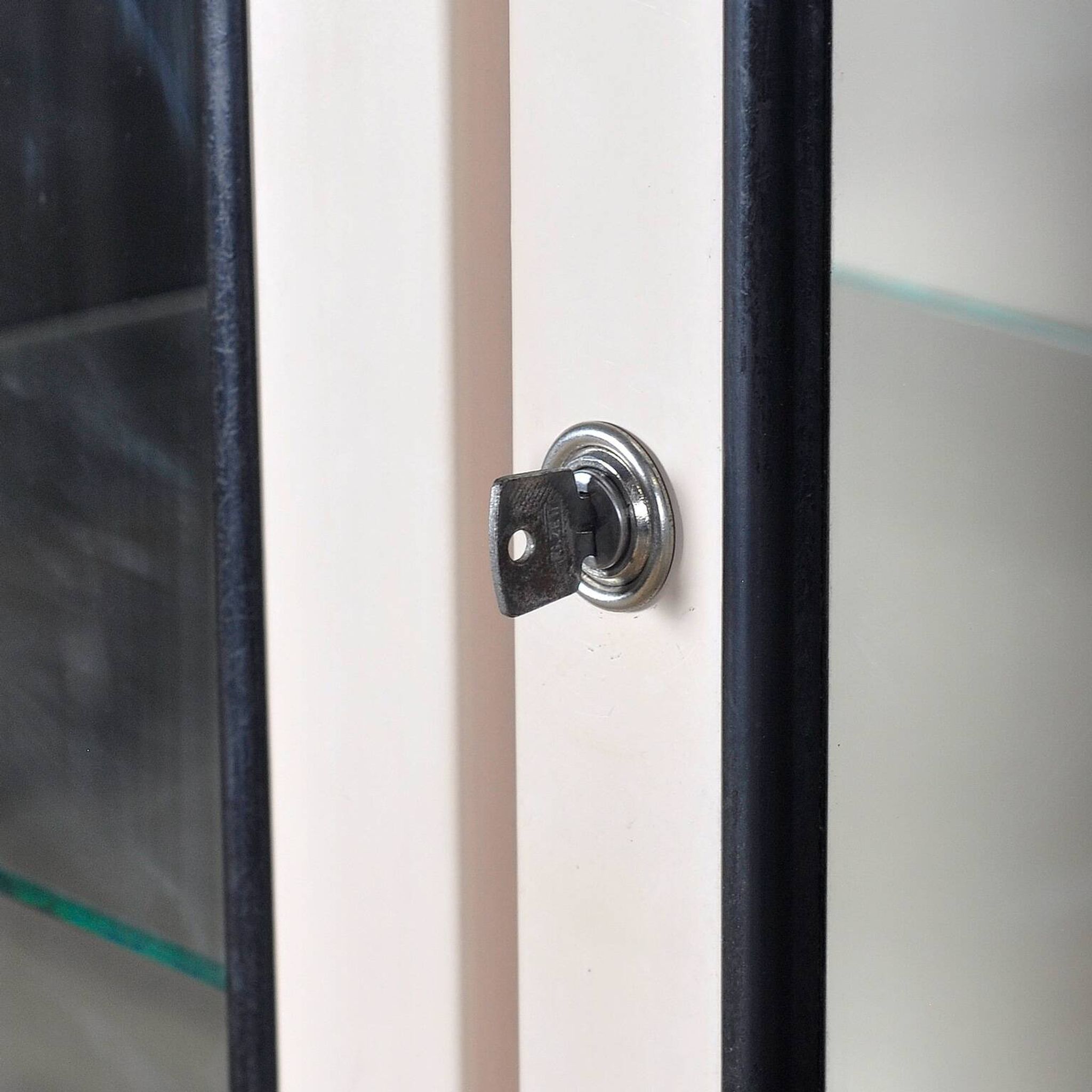 Vintage iron and glass medicine cabinet, 1970s