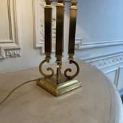 Lampe en laiton Deknudt Belgique 1970