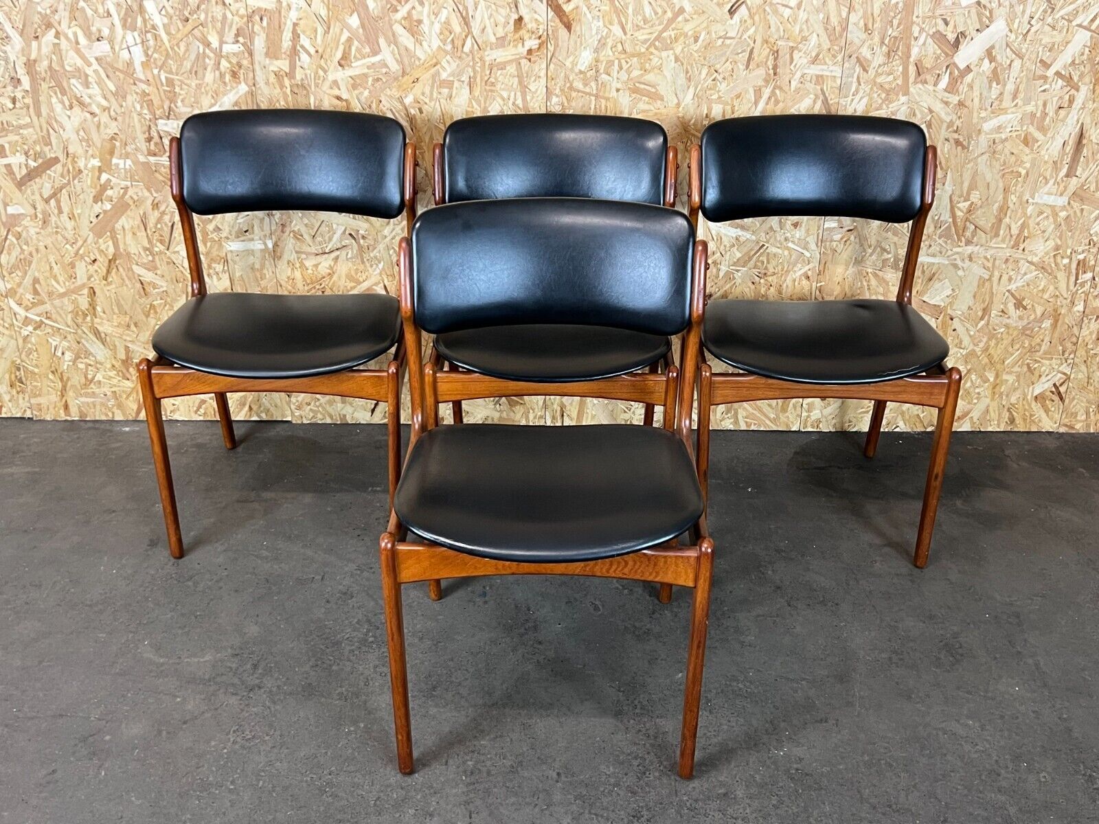 4 70s chairs teak dining chair erik buch o.d. møbler denmark