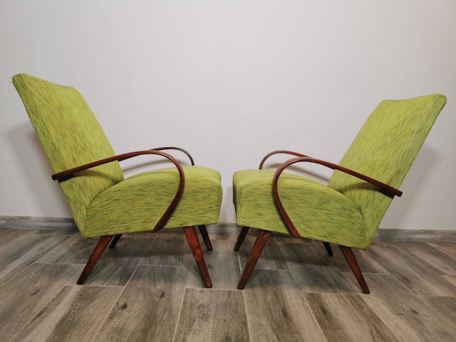 Vintage Armchairs by Jaroslav Smidek, 1960s, Set of 2
