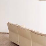 Canapé design 620 en suédine beige par Dieter Rams pour Vitsœ – Mid-Century