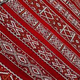 Zemmouri Kilim Rug, Flat Weave Berber Rug, Handmade Moroccan Rug, Home Decor