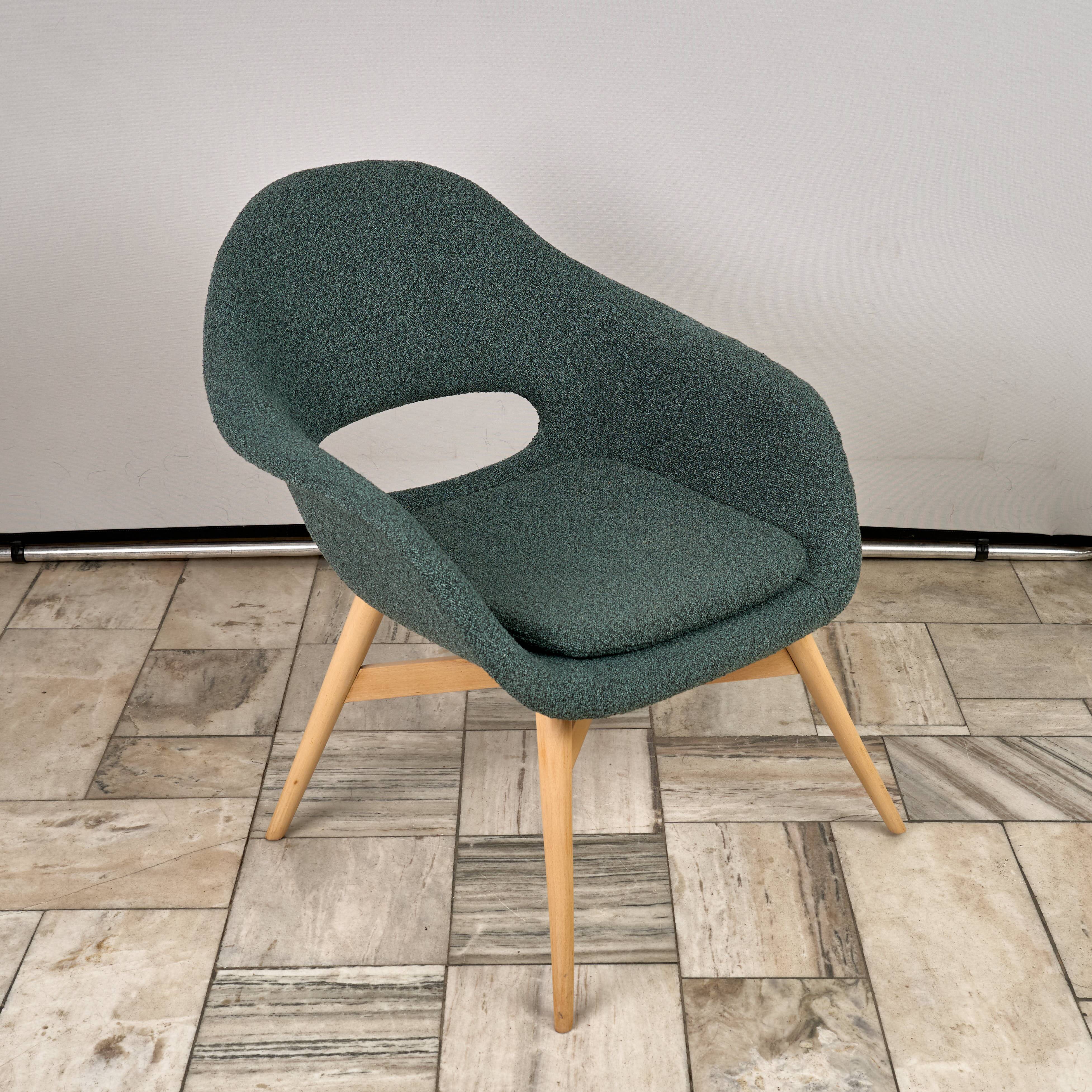 Vintage Shell Lounge Chair by Miroslav Navratil, 1960s, Czechoslovakia