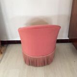 Toad armchair in Pink Velvet