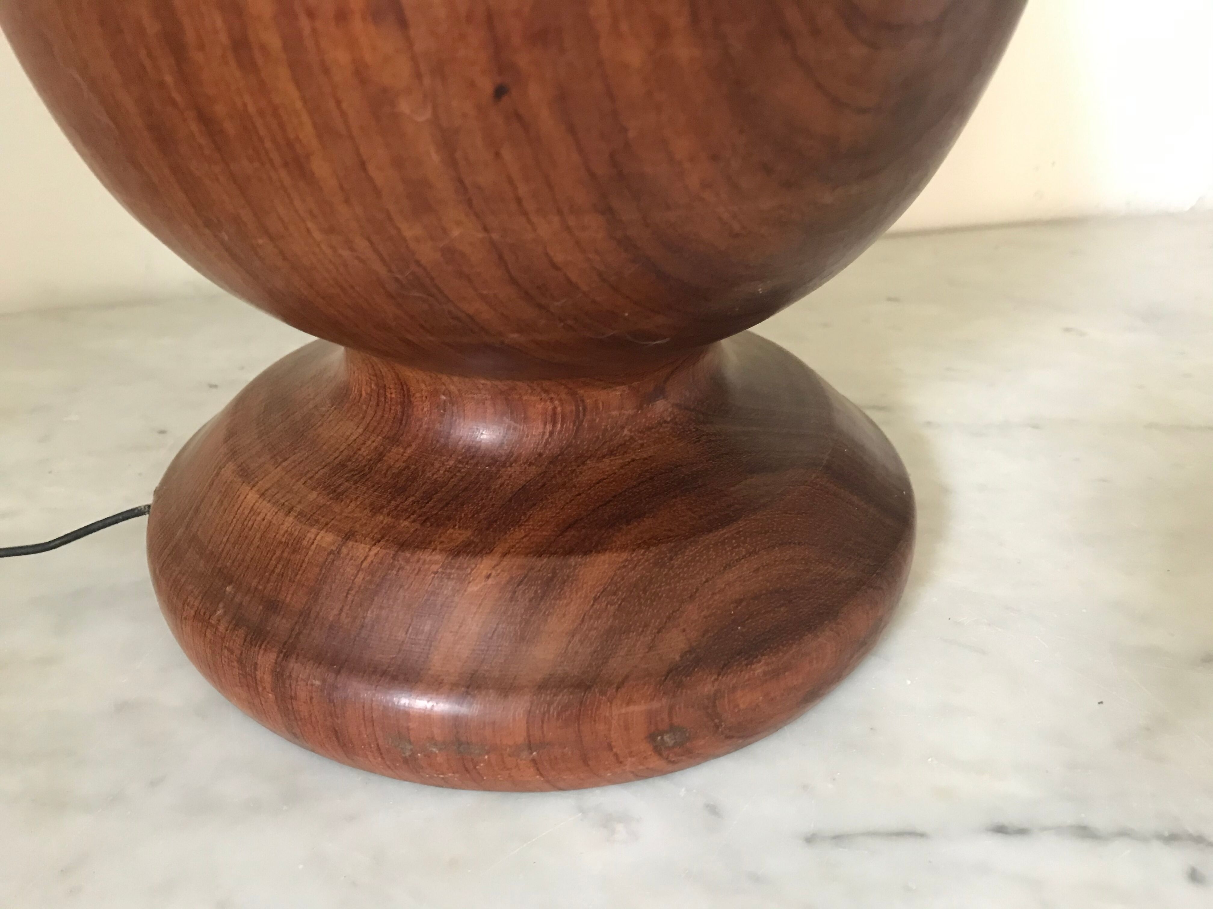 Exotic wooden lamp 48cm