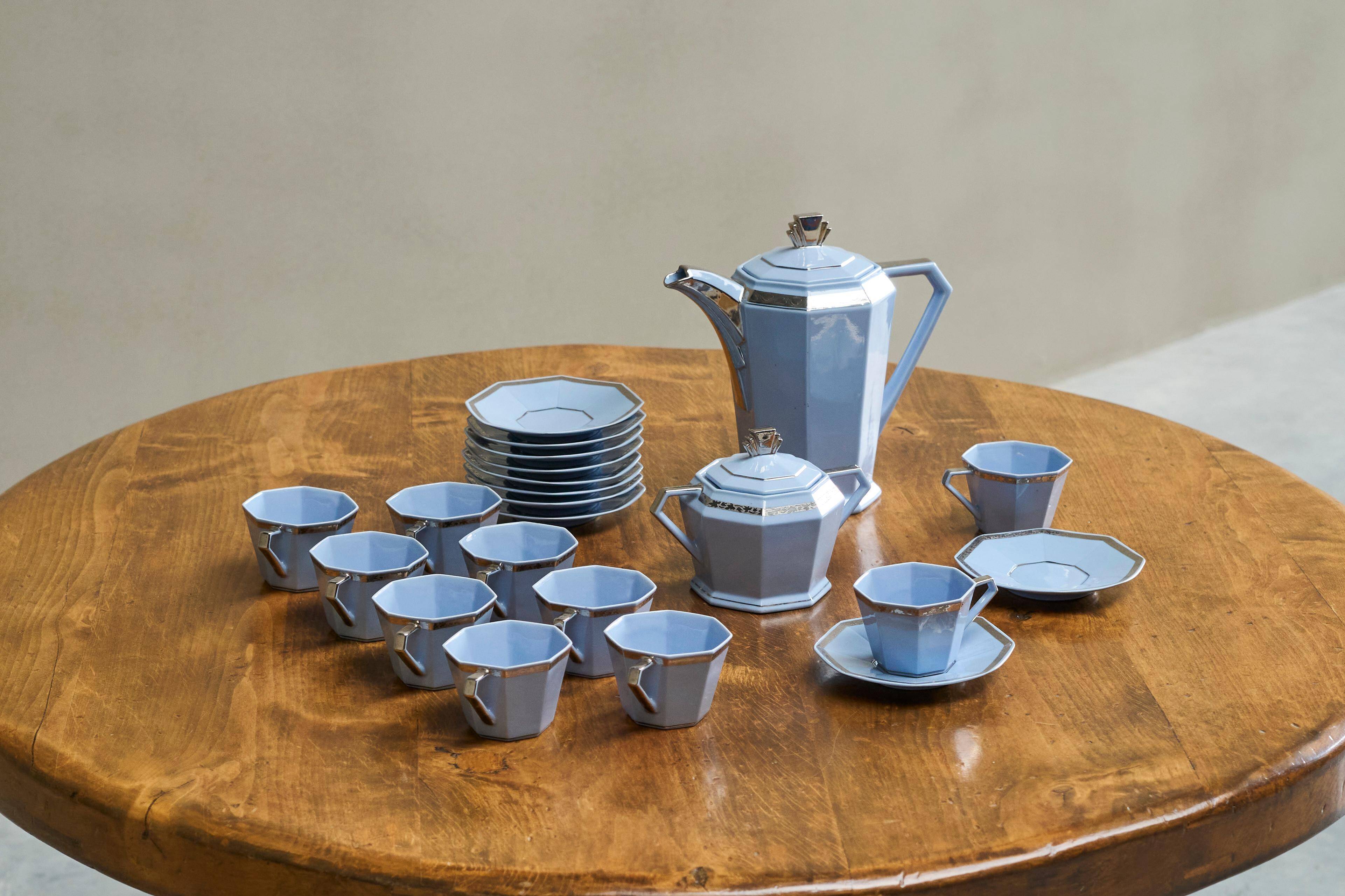 Art Deco coffee service Belgian 1930s