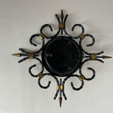 Wrought iron barometer