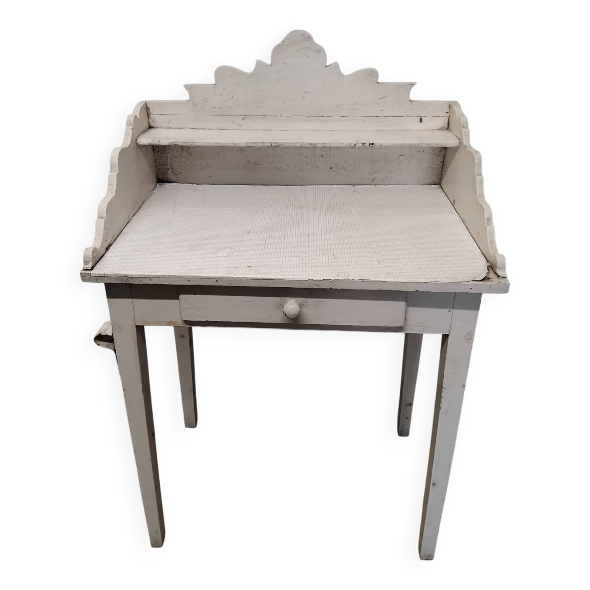 Ancienne coiffeuse en bois vintage