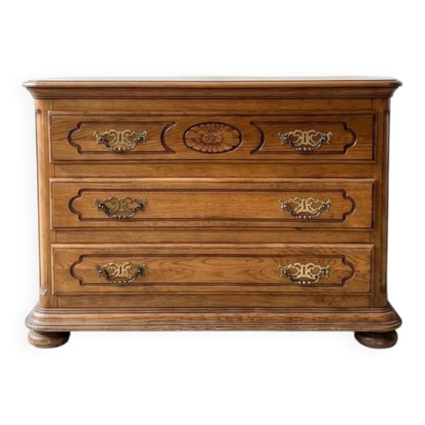 Commode authentique 3 tiroirs en bois