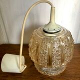 Vintage amber glass hanging