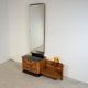 Vintage UP Závody Burl Walnut Dressing Table by Jindřich Halabala, 1957
