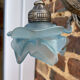 Made in France 607 - Wall lamp (1) - Art Nouveau - Silver bronze, Glass