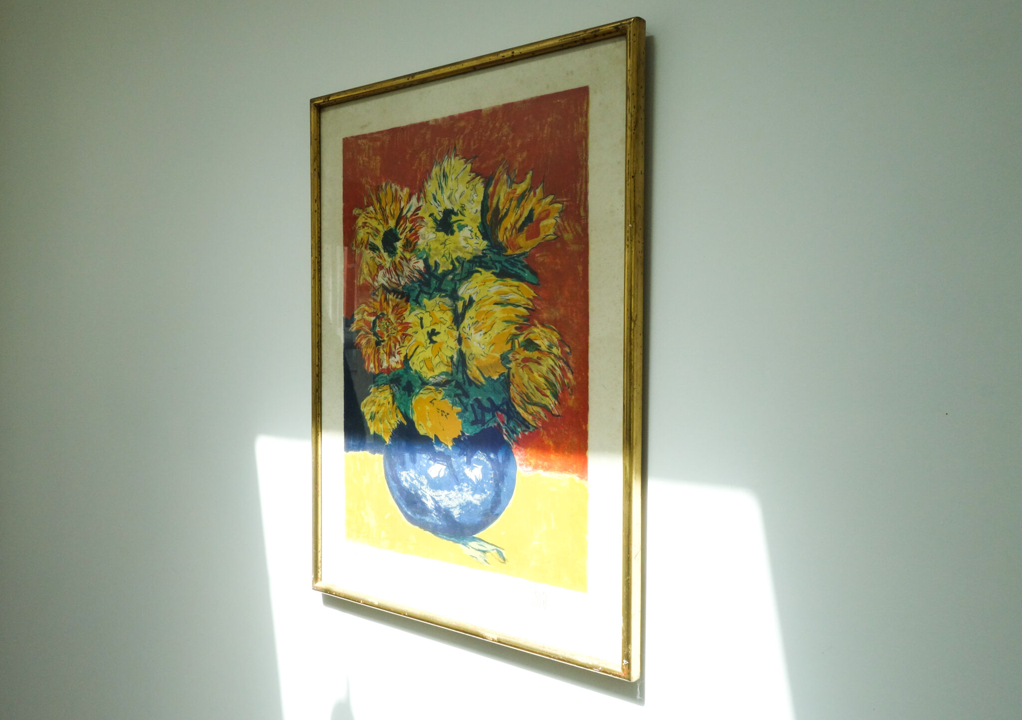 70s Pastel Flower Painting.