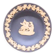 Wedgwood Blue Jasper Bowl – Pegasus Motif in Relief – 11 cm