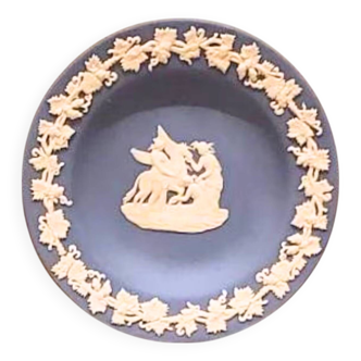 Coupelle Wedgwood jaspe bleu – Motif Pégase en relief – 11 cm