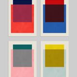 4 geometric art prints. Size (50x70cm)