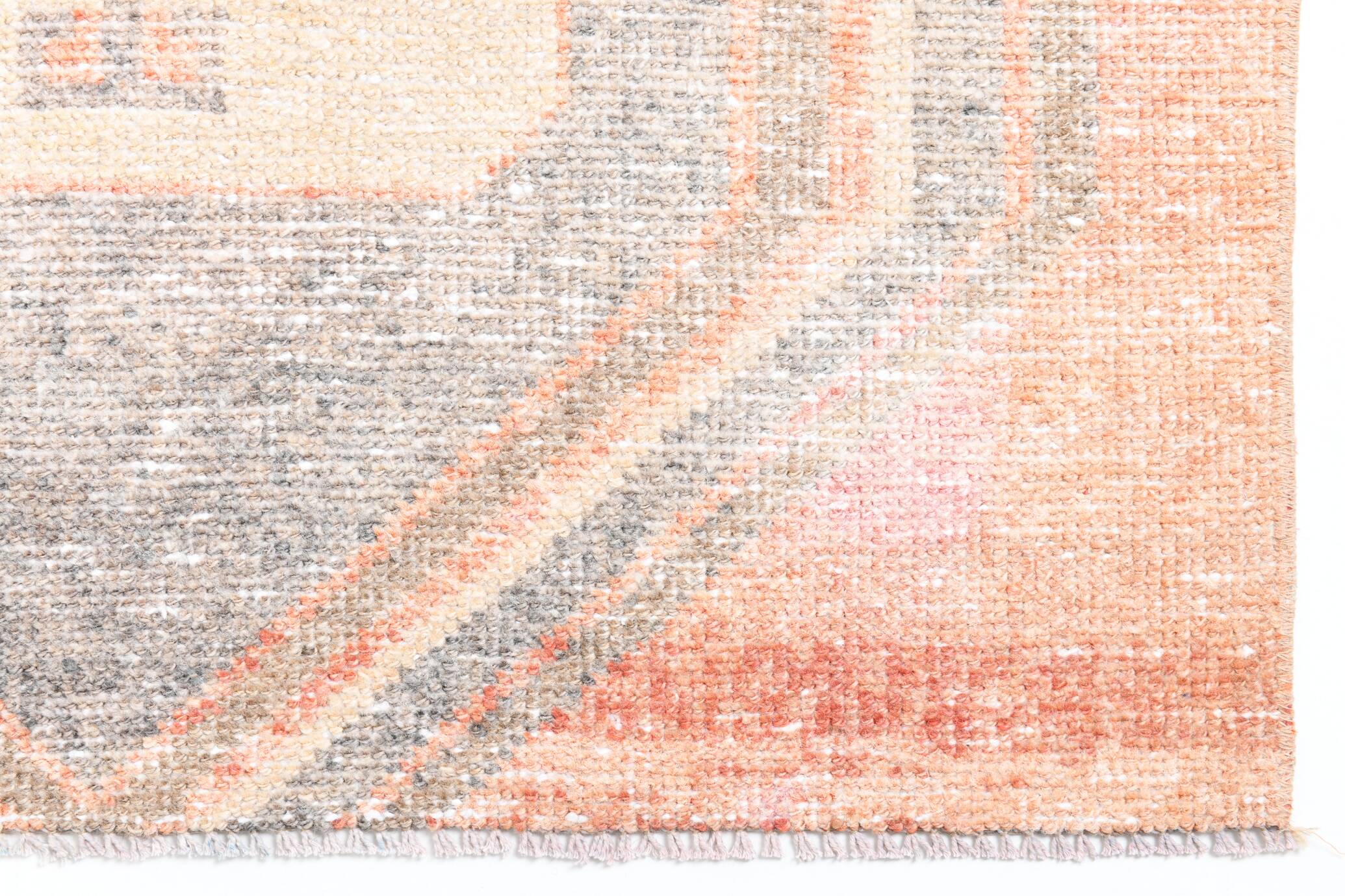 3x12 Pale Red & Brown Antique Vintage Runner Rug, 83x383Cm